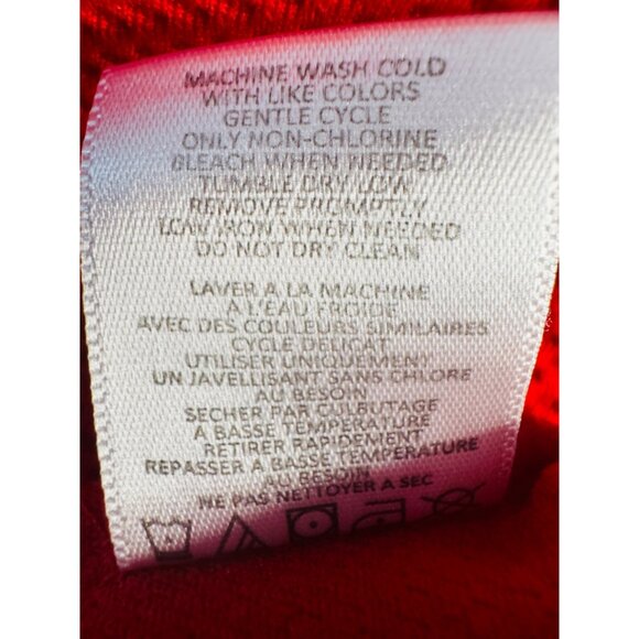 2/$30 Material Girl Cherry Red Large Halter Style Scalloped Hemline & Built-In B - Picture 10 of 14